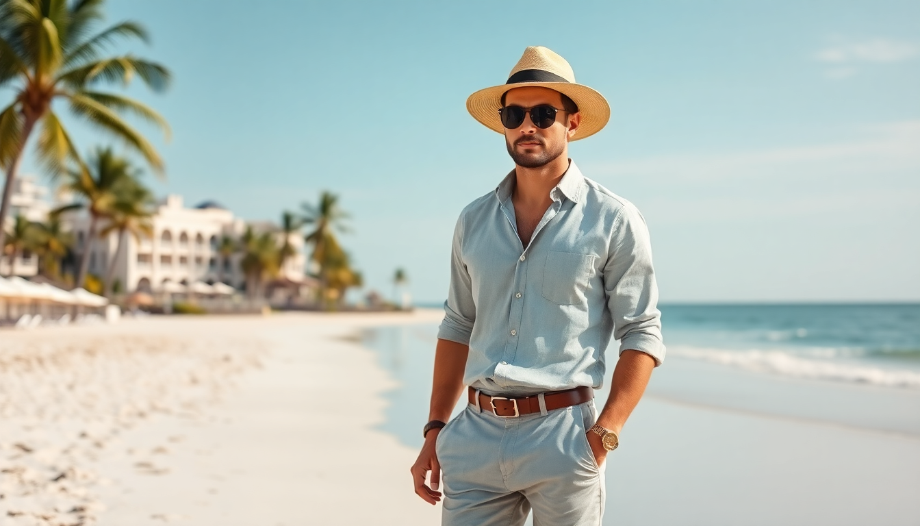 Stilvoll reisen: Die besten Herren-Outfits für warme Reiseziele