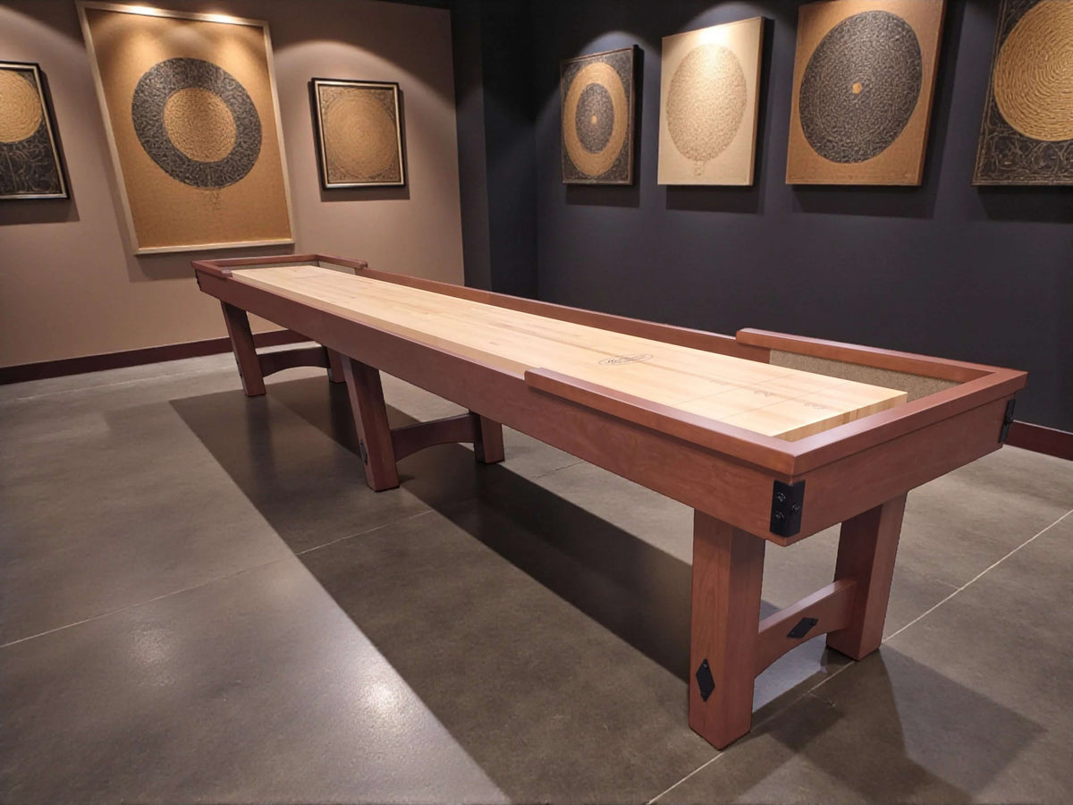 Handcrafted Lancaster Shuffleboard Table Cherry — image 2