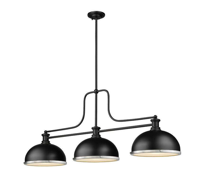 Z-Lite Melange Matte Black with Brushed Nickel Accents — image 2