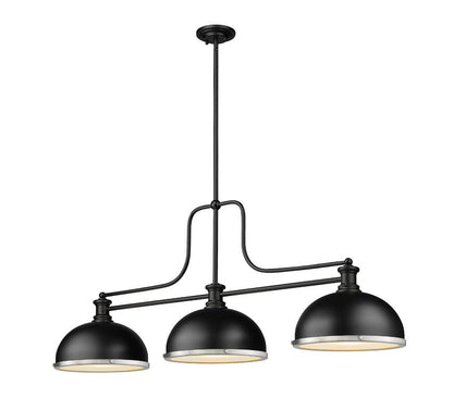 Z-Lite Melange Matte Black with Brushed Nickel Accents — image 2