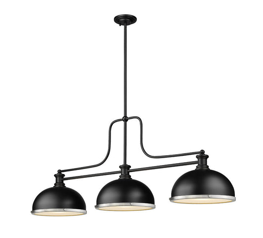 Z-Lite Melange Matte Black with Brushed Nickel Accents — image 2