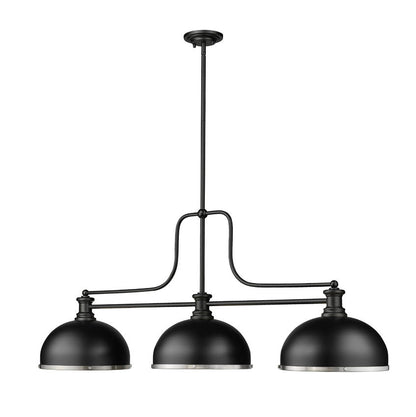 Z-Lite Melange Matte Black with Brushed Nickel Accents — image 3