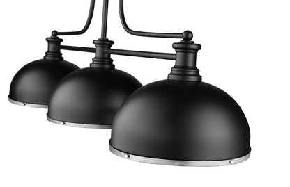Z-Lite Melange Matte Black with Brushed Nickel Accents — image 5