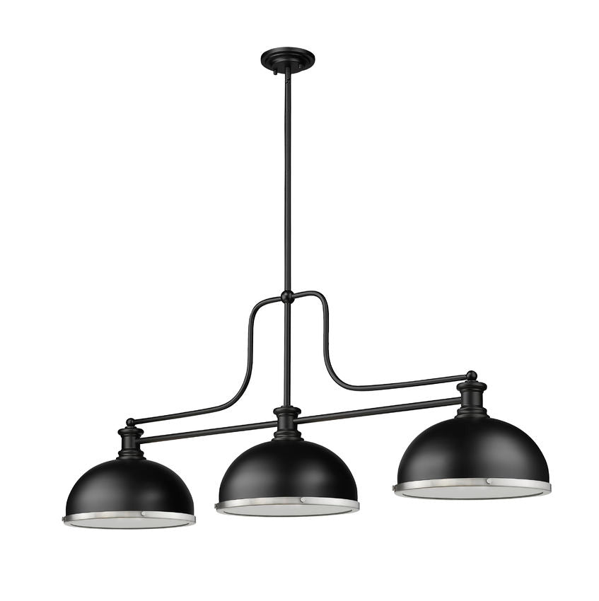 Z-Lite Melange Matte Black with Brushed Nickel Accents — image 4