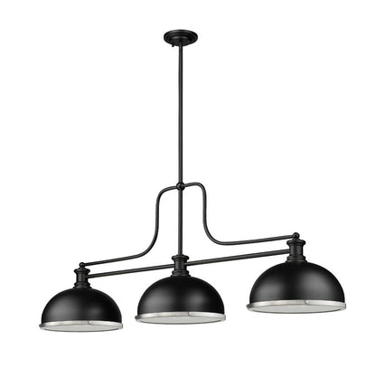 Z-Lite Melange Matte Black with Brushed Nickel Accents — image 4
