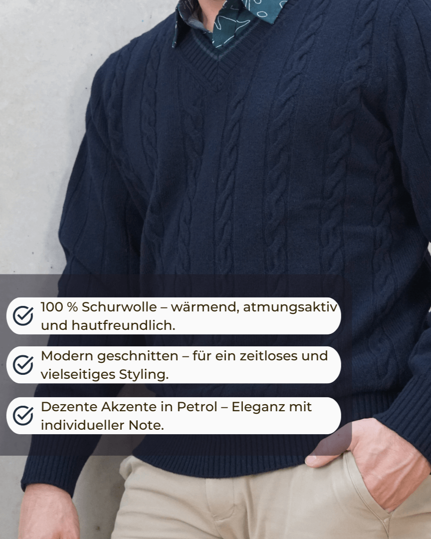 Merinowollpullover "Highland Night" Vorteile