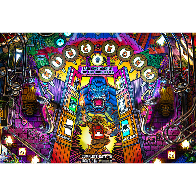 King Kong: Myth of Terror Island Pro Pinball Machine by Stern — image 8