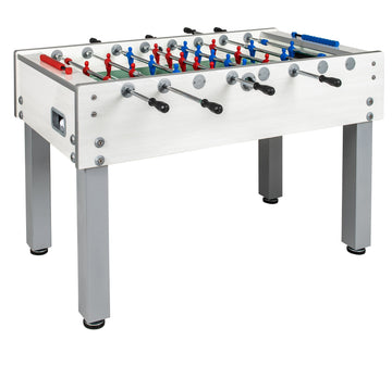 Garlando G-500 Outdoor Foosball Table (White) — Foosball Tables