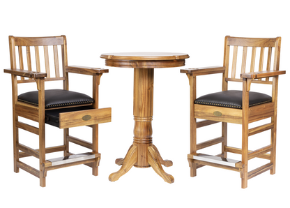 Spencer Marston Pub Deluxe Plus Table and 2-Chair Set — Game Room Furniture