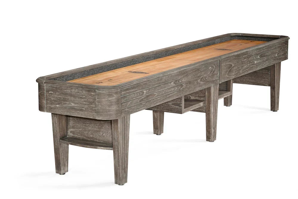 Brunswick Andover II 14' Shuffleboard Table - Driftwood — Shuffleboard Tables