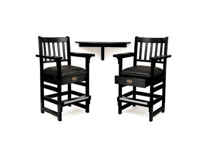 Spencer Marston Half-Moon Deluxe Plus Table and 2-Chair Set — image 3