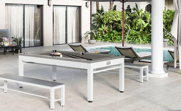 Spencer Marston Nantucket 3 in 1 Outdoor Dining, Ping Pong, and Pool Table — image 2